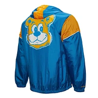 Men's Mitchell & Ness Blue UCLA Bruins Anorak Vintage Logo Half-Zip Hoodie Jacket