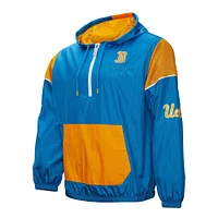 Men's Mitchell & Ness Blue UCLA Bruins Anorak Vintage Logo Half-Zip Hoodie Jacket