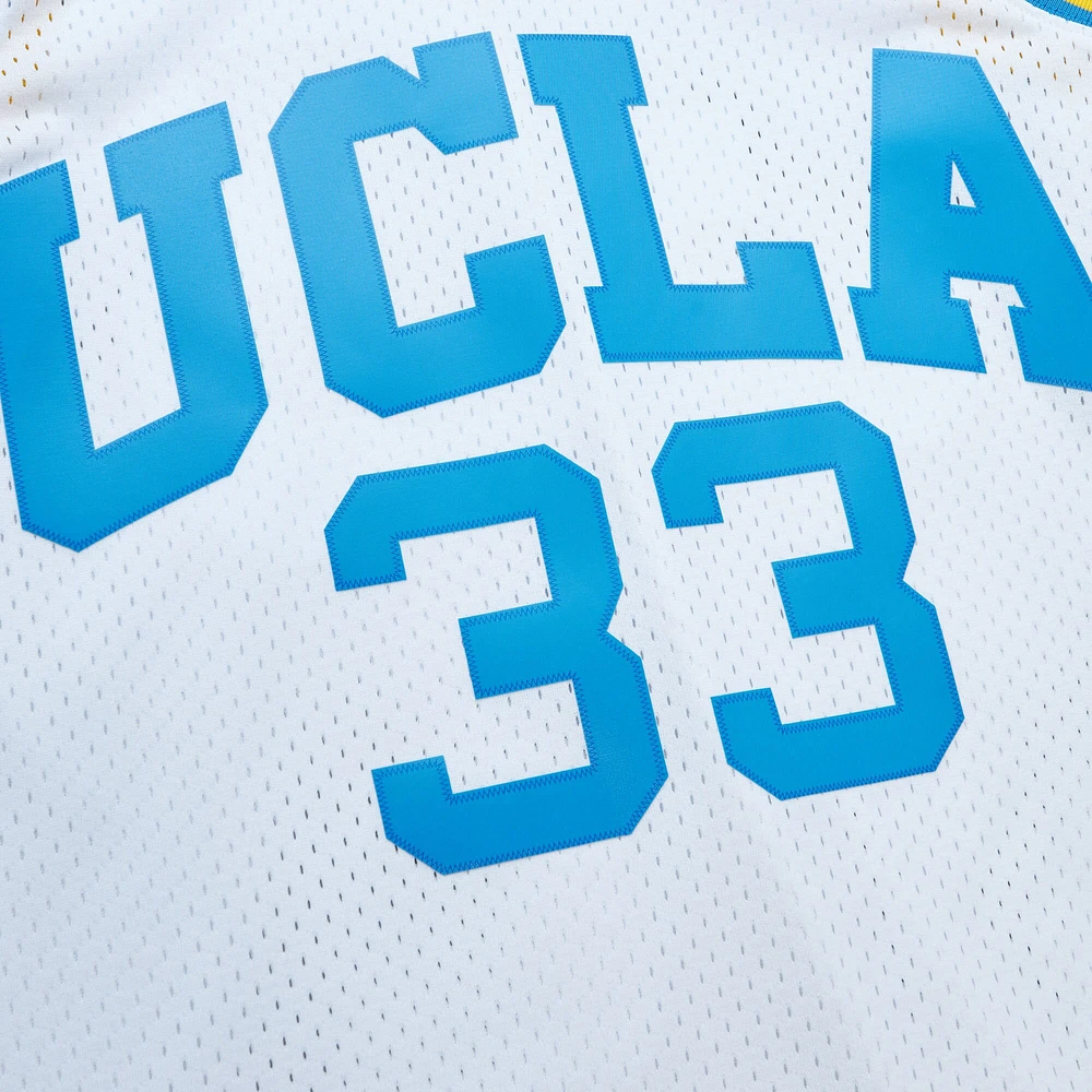 Men's Mitchell & Ness Kareem Abdul-Jabbar White UCLA Bruins 1968/69 Throwback Jersey