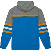 Men's Mitchell & Ness Light Blue UCLA Bruins Head Coach Pullover Hoodie