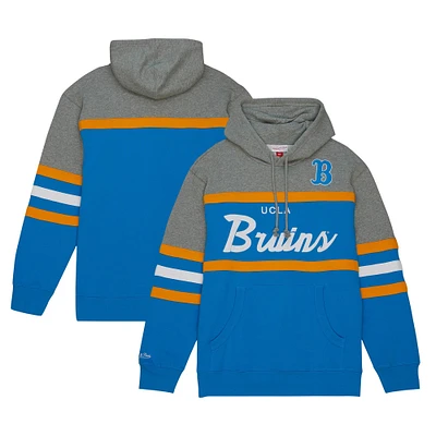 Men's Mitchell & Ness Light Blue UCLA Bruins Head Coach Pullover Hoodie