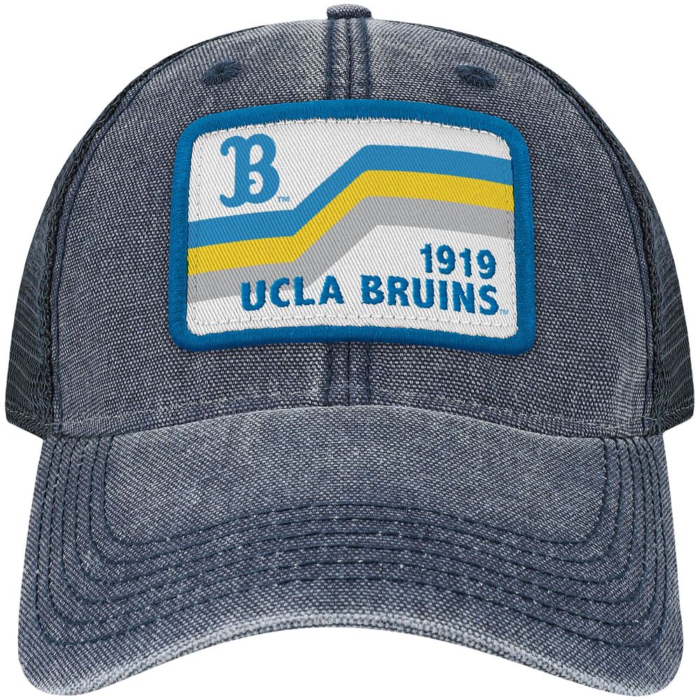 Men's Navy UCLA Bruins Sun & Bars Dashboard Trucker Snapback Hat