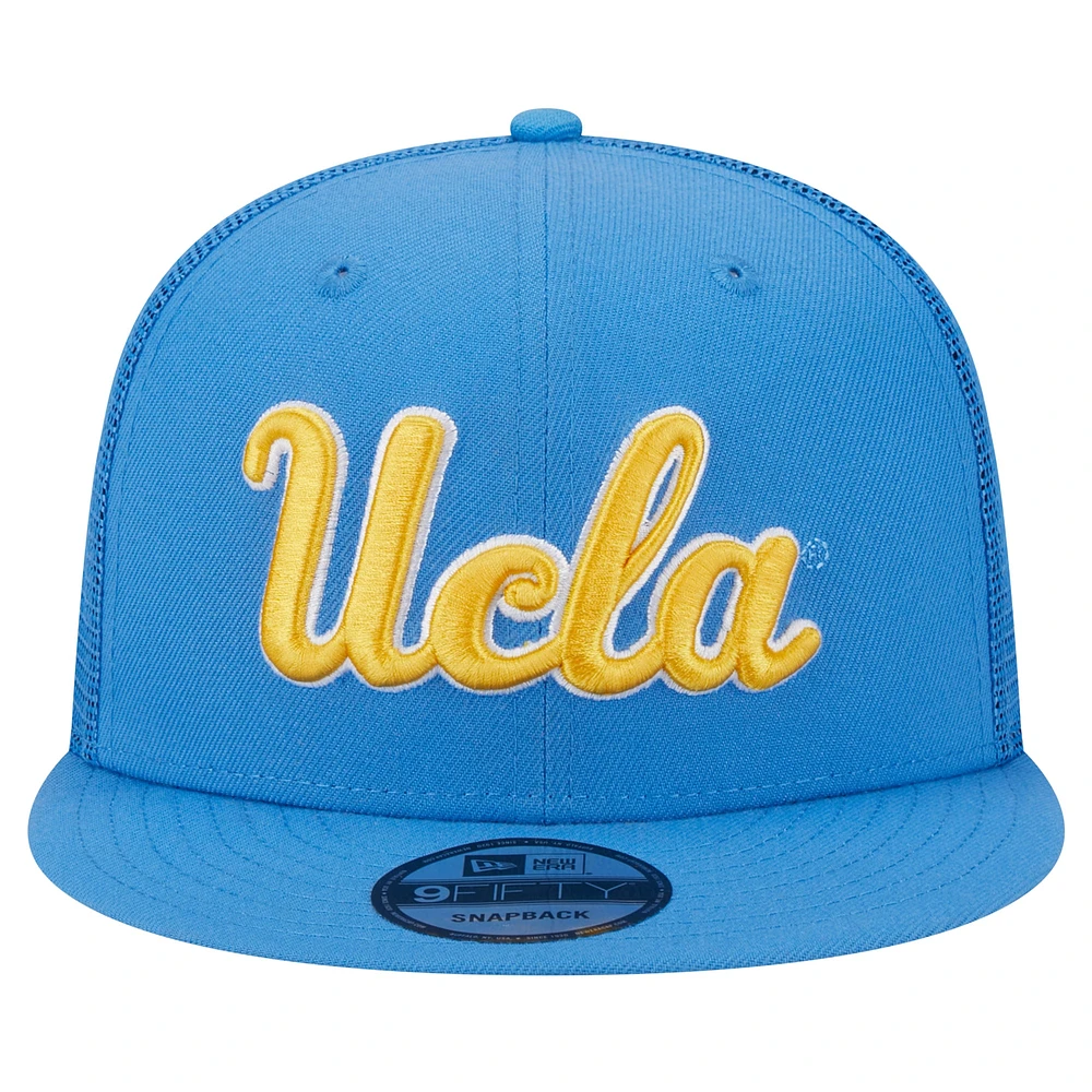 Men's New Era Blue UCLA Bruins 9FIFTY Trucker Snapback Hat