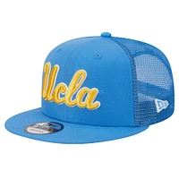 Men's New Era Blue UCLA Bruins 9FIFTY Trucker Snapback Hat