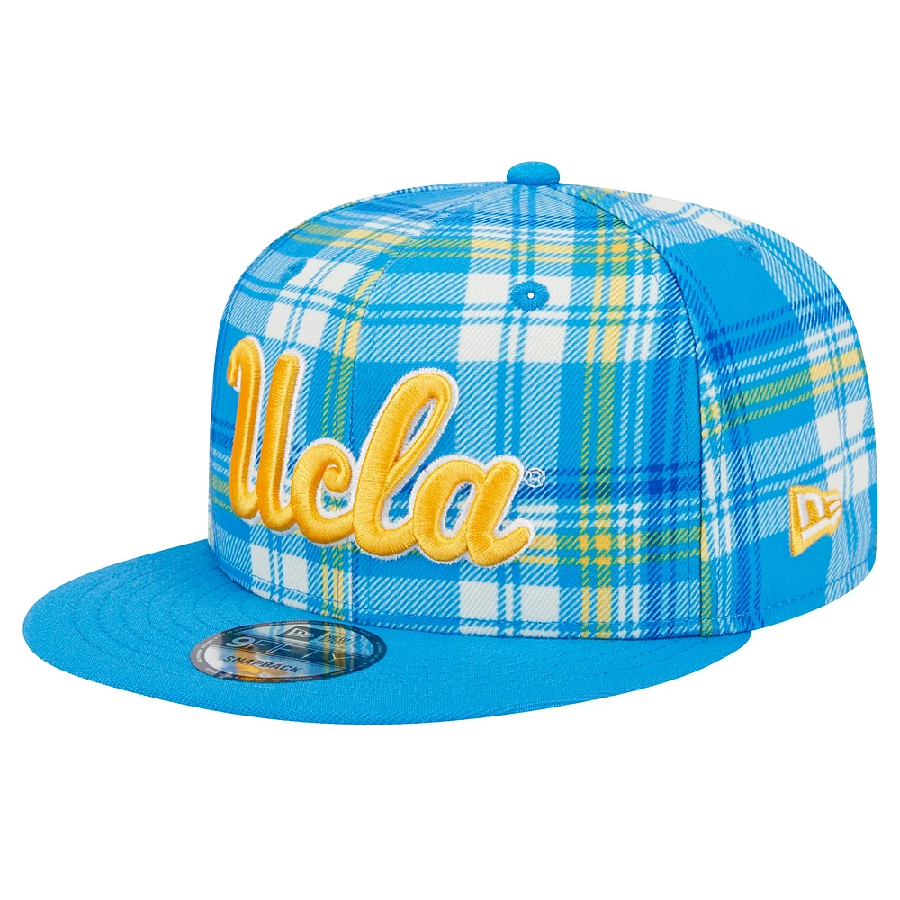 Men's New Era Blue UCLA Bruins Plaid 9FIFTY Snapback Hat