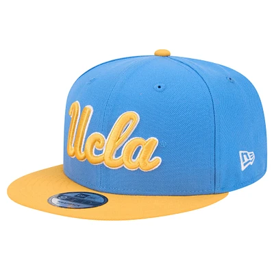 Casquette Snapback bicolore 9FIFTY bleue New Era pour homme des Bruins de l'UCLA