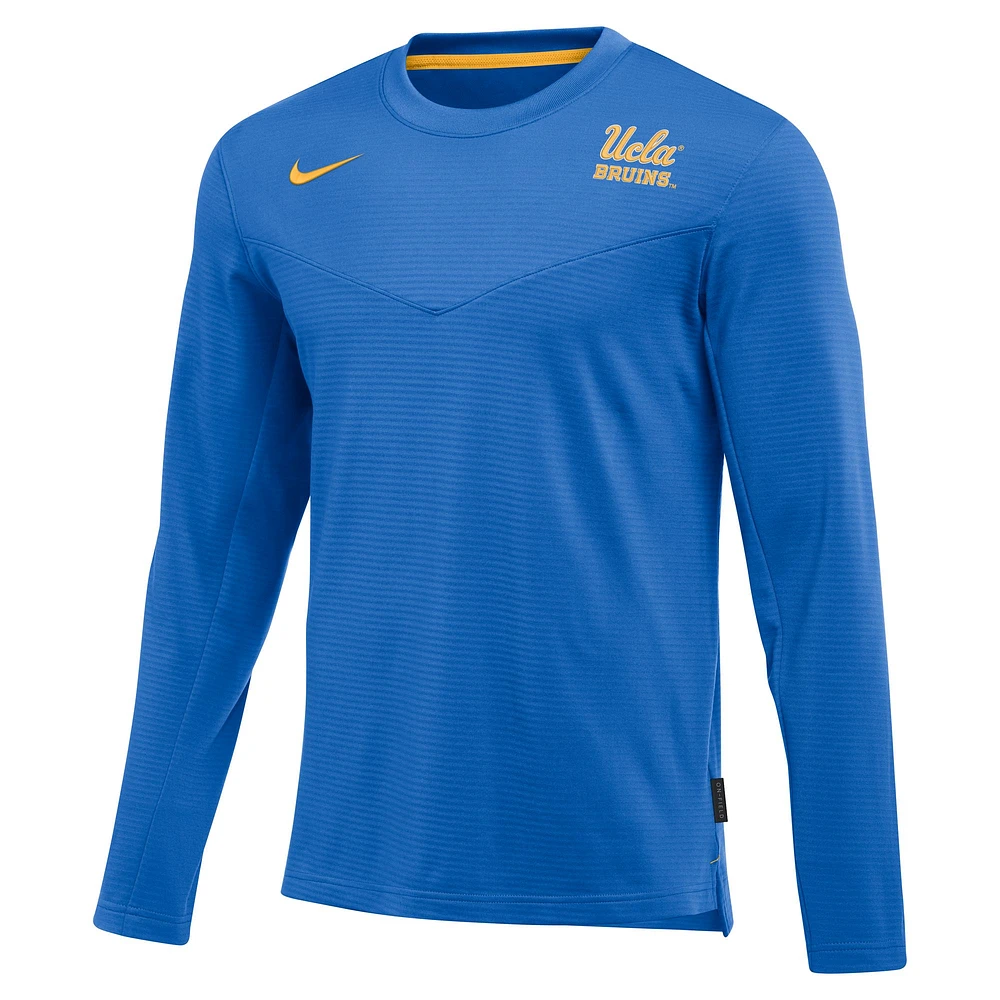 T-shirt à manches longues Nike UCLA Bruins 2022 Game Day Sideline Performance pour homme, bleu