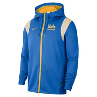 Men's Nike Blue UCLA Bruins 2022 Sideline Lockup Performance Full-Zip Hoodie Jacket