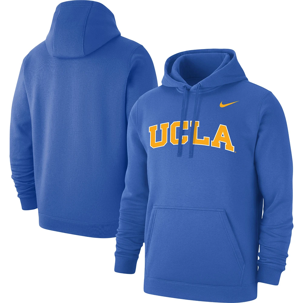 Sweat à capuche Nike UCLA Bruins Logo Club pour homme bleu