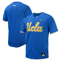 Maillot de baseball réplique à bouton intégral Nike bleu UCLA Bruins pour homme