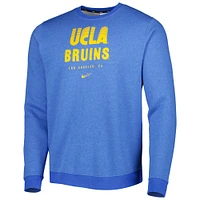 Men's Nike Blue UCLA Bruins Vault Stack Club Fleece Pullover Sweatshirt