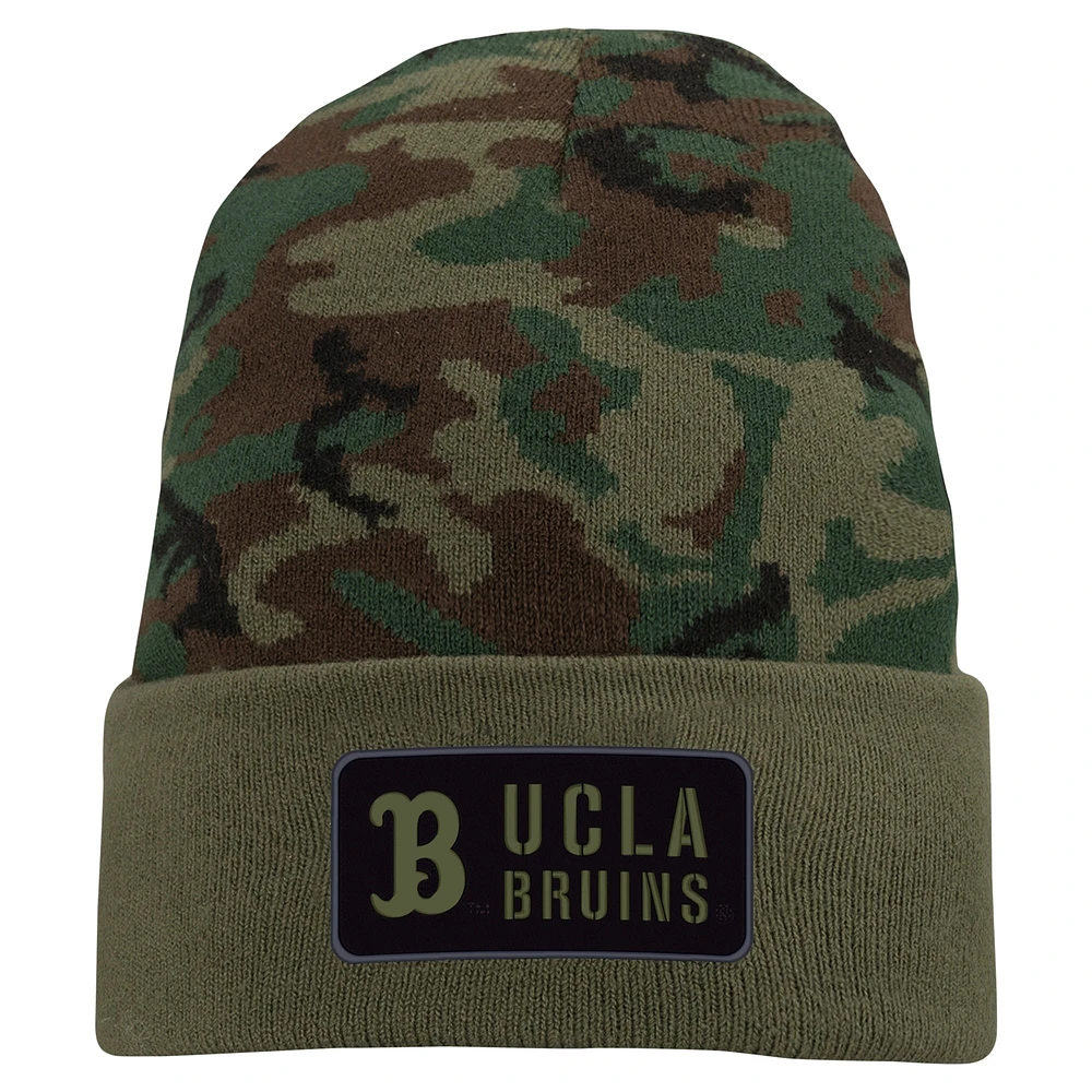 Bonnet en tricot à revers Nike Camo UCLA Bruins Military Pack pour homme