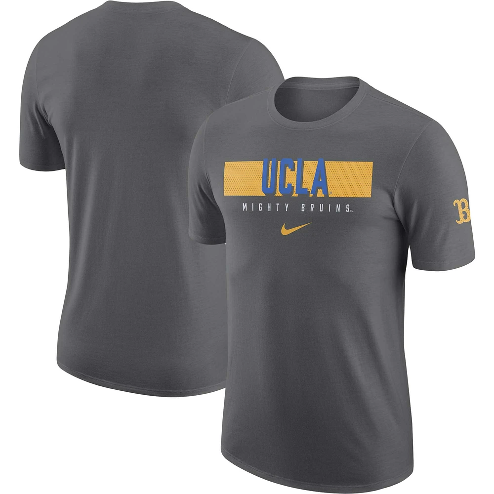 T-shirt pour homme Nike UCLA Bruins Campus Gametime gris anthracite