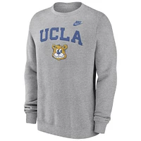 Men's Nike Heather Gray UCLA Bruins Legacy Classic Pullover Sweatshirt