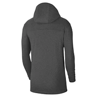 Men's Nike Heathered Charcoal UCLA Bruins Off-Field Performance Long Sleeve Hoodie T-Shirt