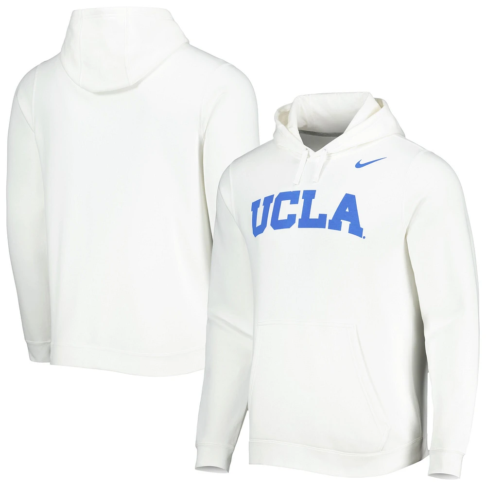 Sweat à capuche Nike UCLA Bruins Logo Club pour homme, blanc