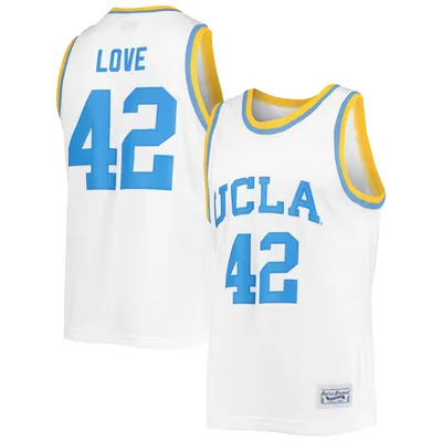 Maillot de basket-ball classique commémoratif pour hommes, marque rétro originale, Kevin Love, blanc, UCLA Bruins