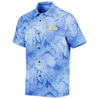 Men's Tommy Bahama Blue UCLA Bruins Coast Luminescent Fronds IslandZone Button-Up Camp Shirt