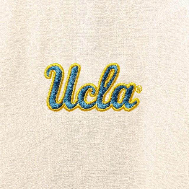 Chemise boutonnée Tommy Bahama blanche UCLA Bruins Run Like You Stole It Camp pour hommes