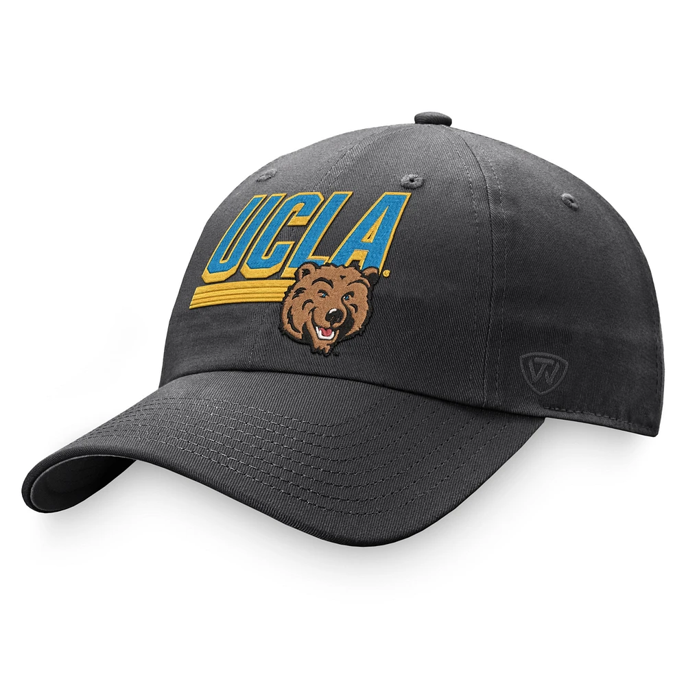 TOP UCLA CHARC NCAA TOP SLICE ADJ - CHARCOAL HATMENUST