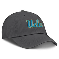 Men's Top of the World Heather Charcoal UCLA Bruins Team Logo Washed Adjustable Hat