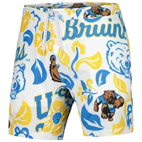 Men's Wes & Willy  White UCLA Bruins Vault Tech Swimming Trunks