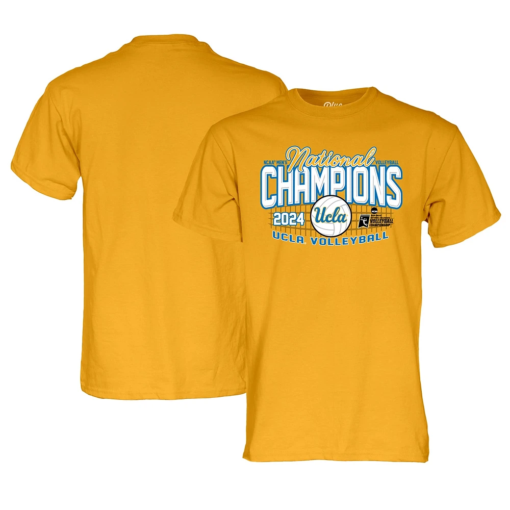 Unisex Blue 84  Gold UCLA Bruins 2024 NCAA Men's Volleyball National Champions T-Shirt