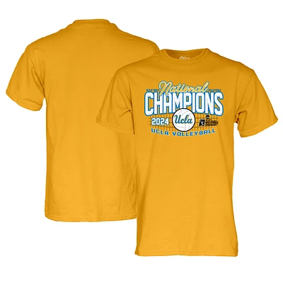 T-shirt unisexe bleu 84 or UCLA Bruins 2024 NCAA Champions nationaux de volley-ball pour hommes