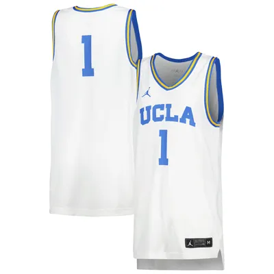 Maillot de basket-ball unisexe Jordan Brand #1 blanc UCLA Bruins pour femme