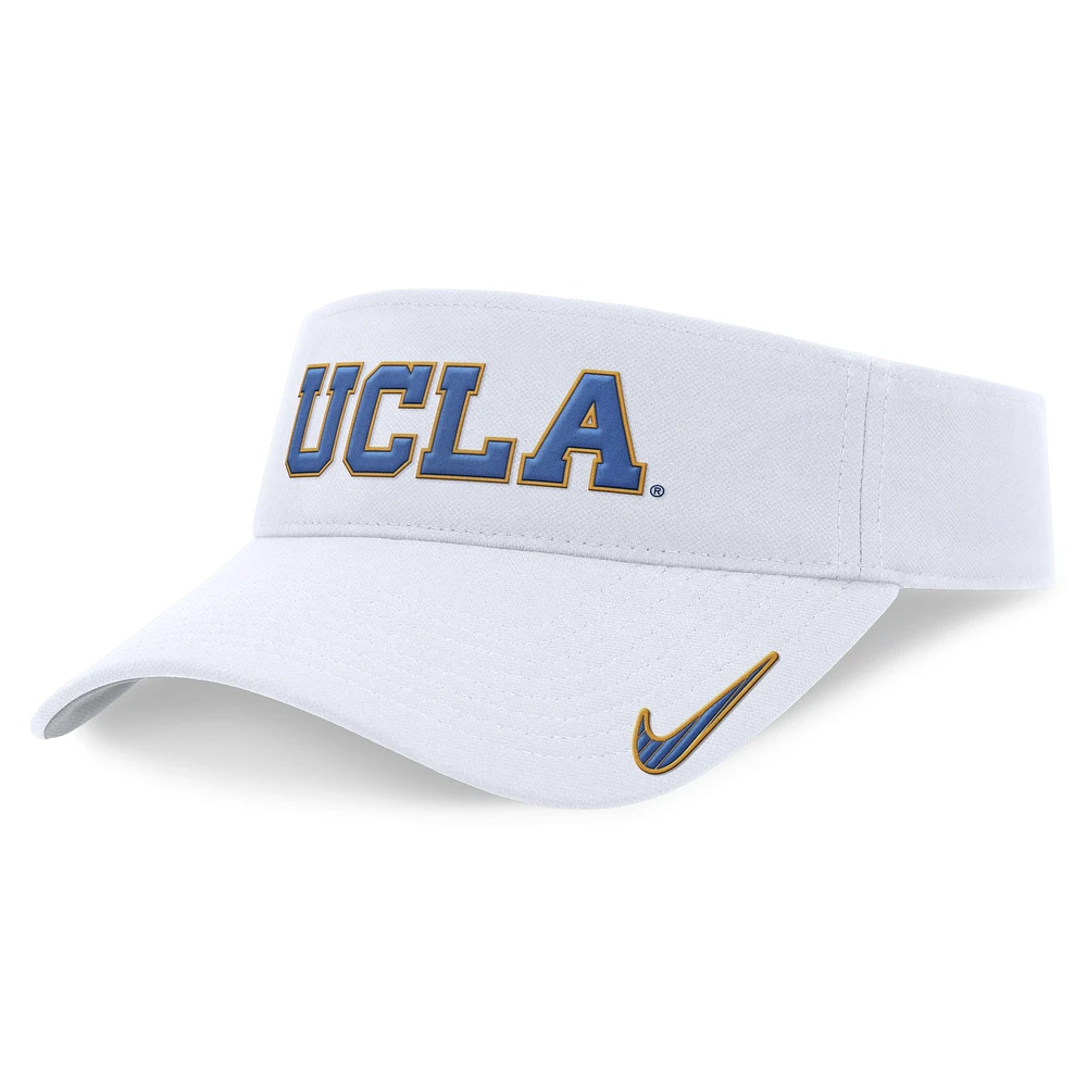 Visière Ace unisexe Nike blanche UCLA Bruins 2024 Sideline Fit