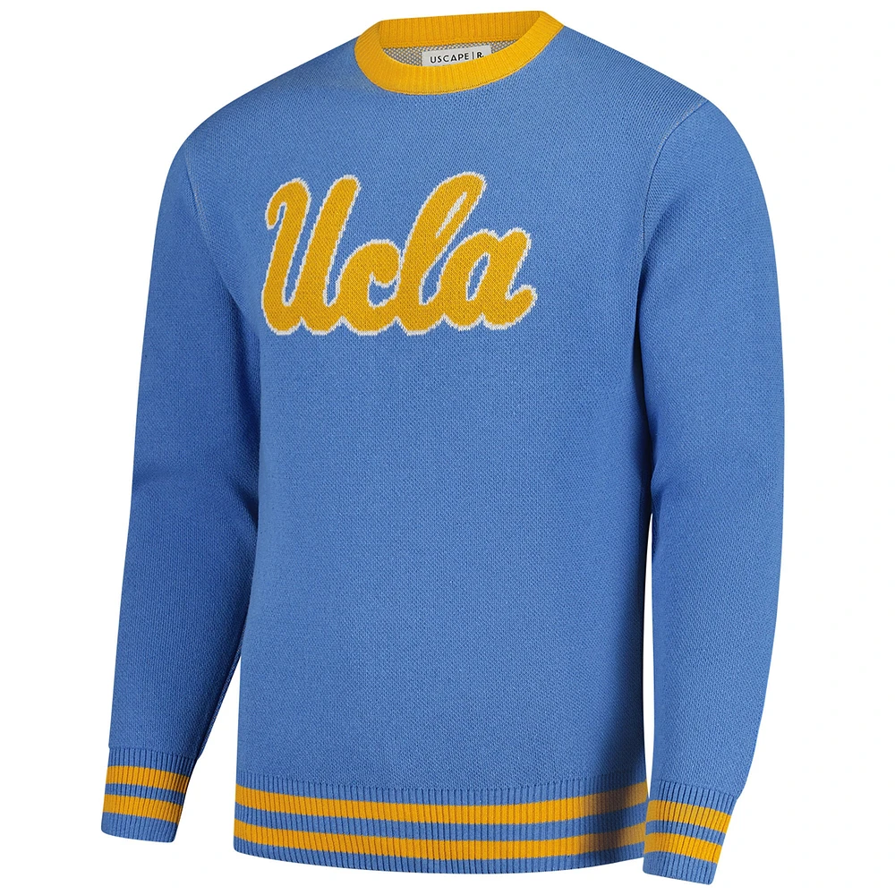 Pull-over vintage en tricot bleu UCLA Bruins Renew unisexe Uscape Apparel