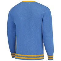 Pull-over vintage en tricot bleu UCLA Bruins Renew unisexe Uscape Apparel