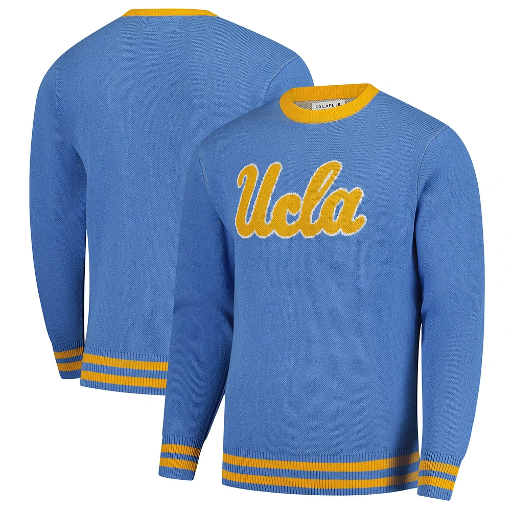 Pull-over vintage en tricot bleu UCLA Bruins Renew unisexe Uscape Apparel