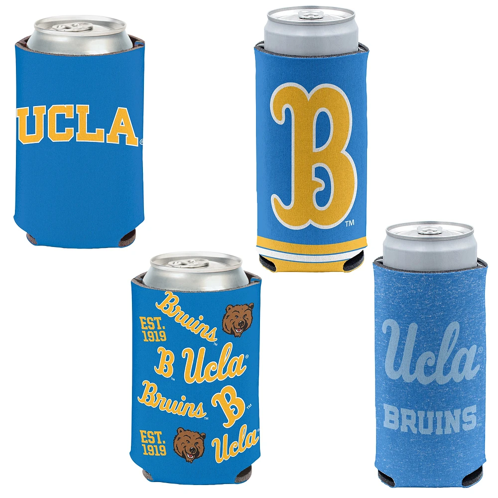 WinCraft UCLA Bruins Slim et 12 oz. Ensemble de 4 refroidisseurs de canettes