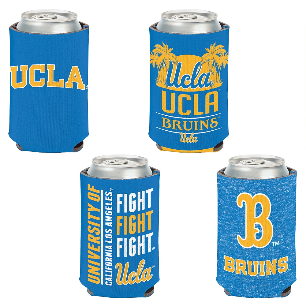 WinCraft UCLA Bruins, paquet de 4, 12 oz. Ensemble refroidisseur de canettes