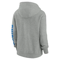Women's Nike  Heather Gray UCLA Bruins Phoenix Full-Zip Hoodie