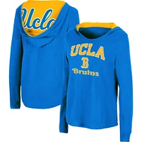 Colosseum Blue UCLA Bruins Catalina Hoodie T-shirt à manches longues pour femme