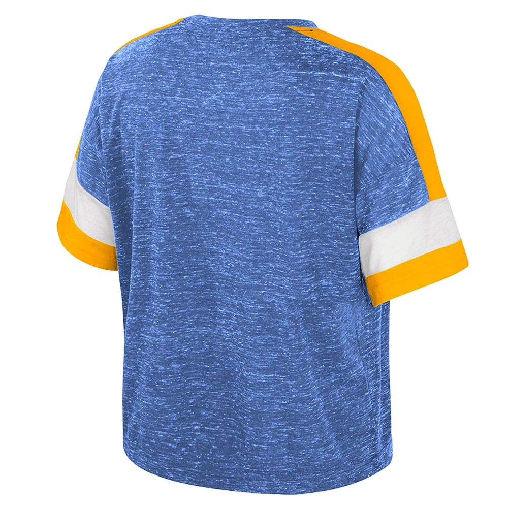 T-shirt à col rond et blocs de couleurs bleu Colosseum pour femme des Bruins l'UCLA