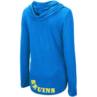 Women's Colosseum Blue UCLA Bruins My Lover Lightweight Hooded Long Sleeve T-Shirt