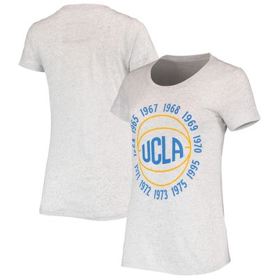 Women's Homefield Ash UCLA Bruins Vintage National Champions Basketball Tri-Blend T-Shirt