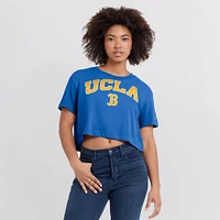 Women's Jordan Brand Blue UCLA Bruins Athletic Prep Arch Cropped Performance T-Shirt