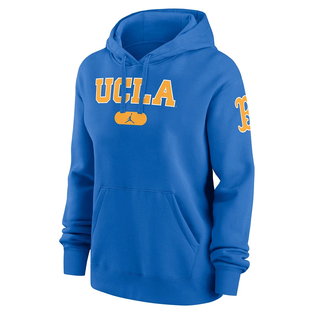 Sweat à capuche bleu Jordan Brand UCLA Bruins Phoenix pour femme