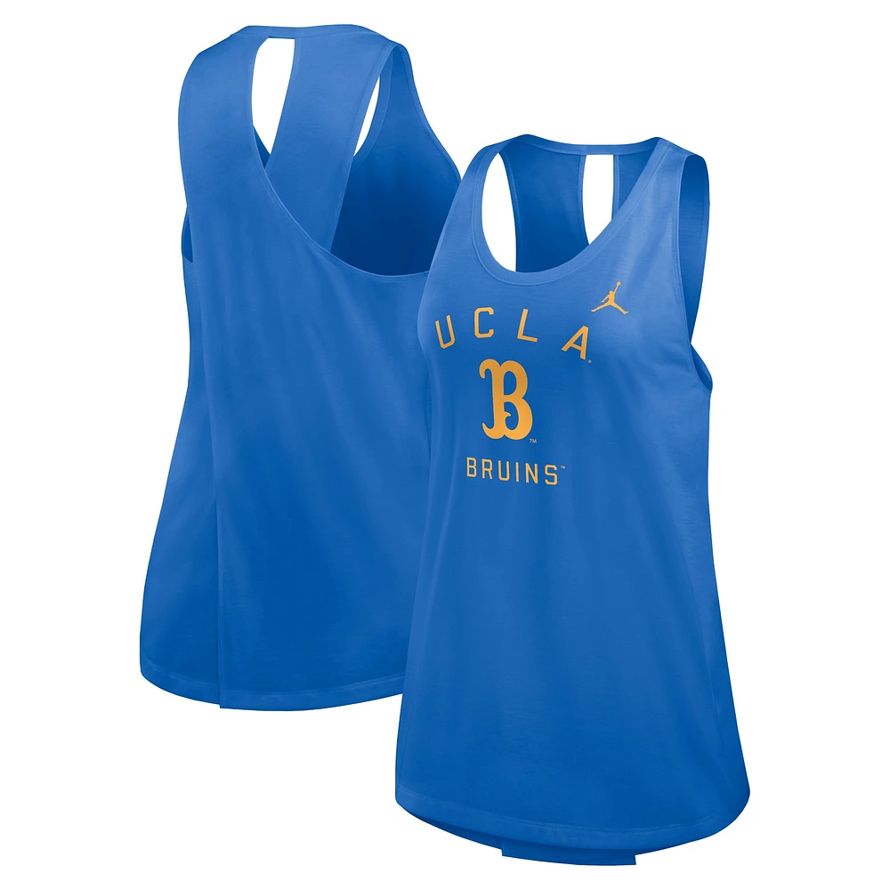 Women's Jordan Brand Blue UCLA Bruins Primetime Open Back Tank Top