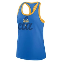 Women's Jordan Brand Blue UCLA Bruins Primetime Racerback Tri-Blend Tank Top