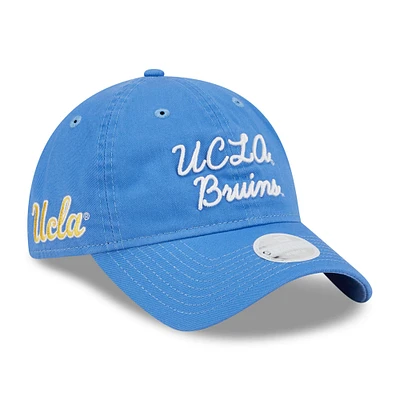 Casquette réglable New Era UCLA Bruins Script 9TWENTY bleue pour femme