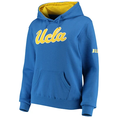 Sweat à capuche Stadium Athletic Blue UCLA Bruins pour femme avec gros logo