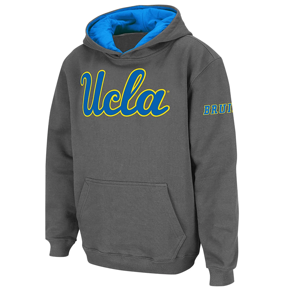 Sweat à capuche avec grand logo Colosseum Charcoal UCLA Bruins pour jeunes