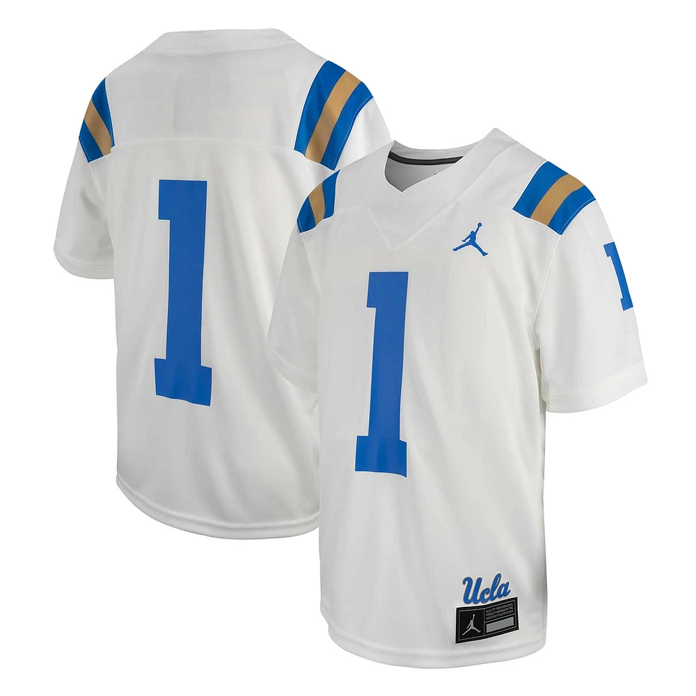 Maillot de jeu réplique intouchable Jordan Brand #1 des Bruins l'UCLA blanc pour jeunes