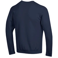 Men's Champion  Navy UConn Huskies Arch Over Logo Pullover Sweatshirt