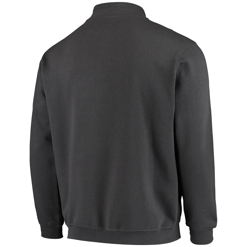 Men's Colosseum Charcoal UConn Huskies Tortugas Logo Quarter-Zip Jacket